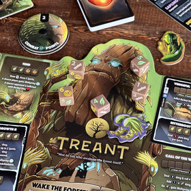 Dice Throne Treant Ninja duel cards display unique abilities and themed attacks.