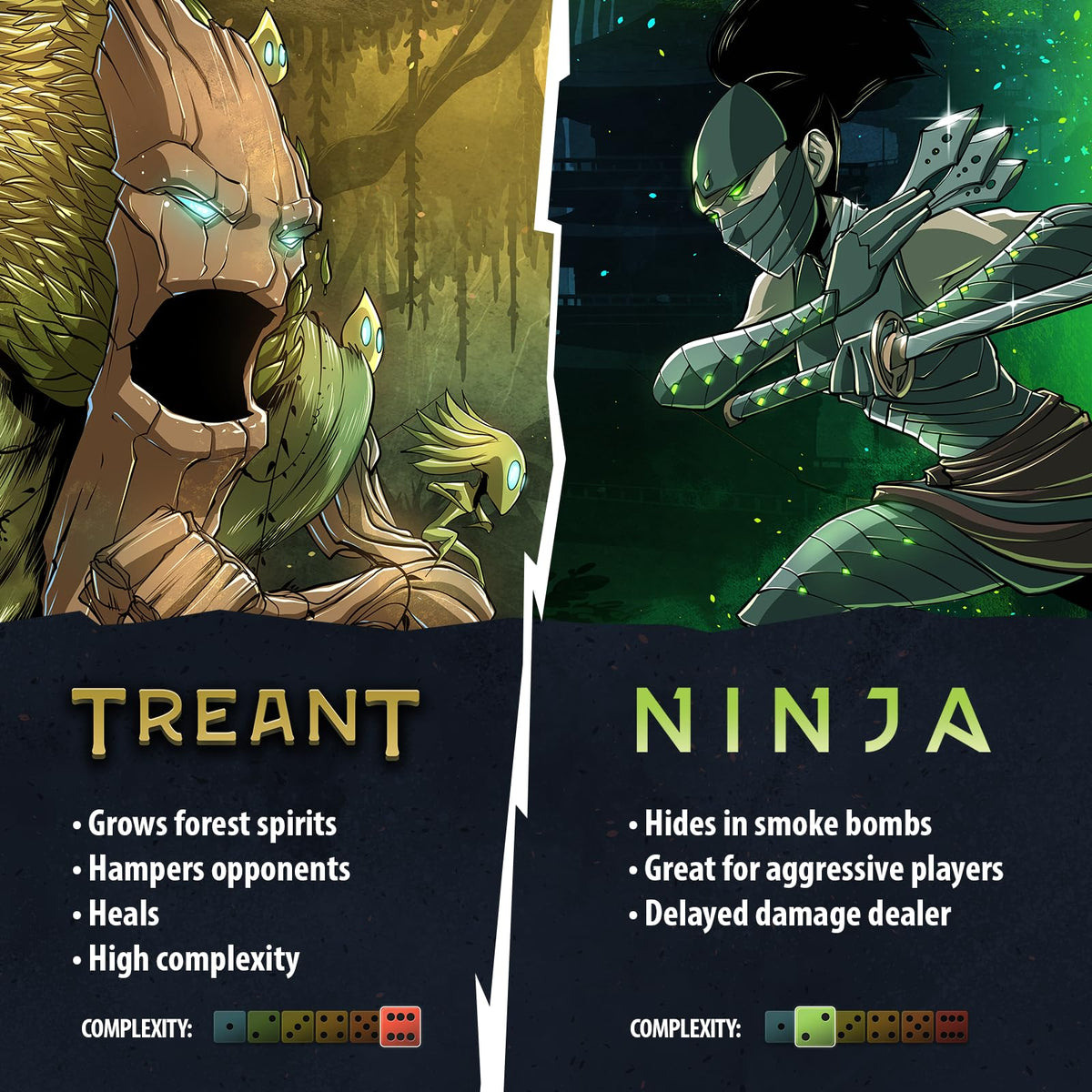 Dice Throne two-player gameplay close-up captures tense head-to-head action.