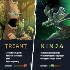 Dice Throne two-player gameplay close-up captures tense head-to-head action.
