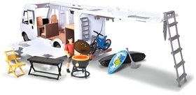 Dickie Toys Hymer camper lights and sounds enhance camping play