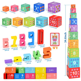 DICROON digital number blocks 1-10 support early math exploration.