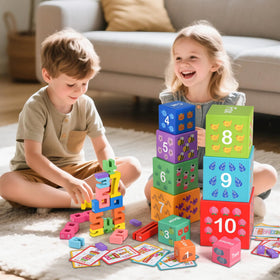 DICROON stacking blocks balance game promotes problem solving during play.