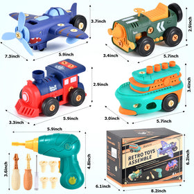 DICROON take-apart train assembly aids motor skills through play