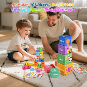 DICROON toddler education toy pack supports fine motor skills.