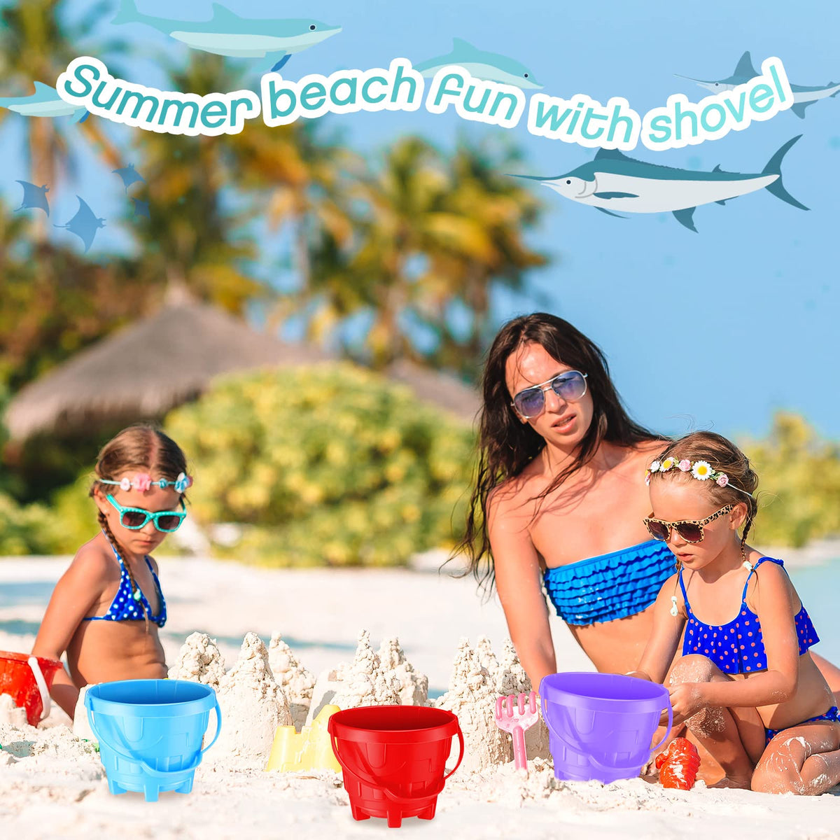 Didaey light-green bucket highlights durable build for little hands.