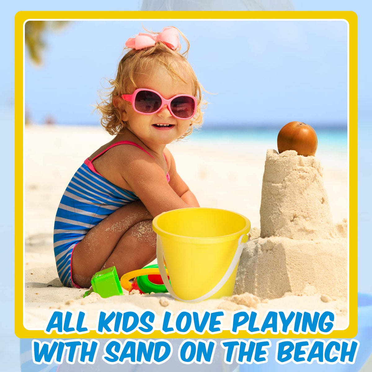 Didaey durable plastic sand pail for long-lasting outdoor use