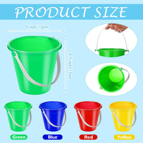 Didaey red sand bucket with handle for beach and garden play