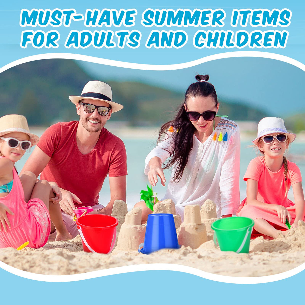 Didaey sandcastle molds and buckets kit sparks imaginative play.
