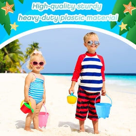 Didaey shovel set enables easy digging and sand transfer.