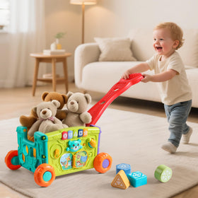 Didklom educational wagon with blocks promotes hands-on learning.