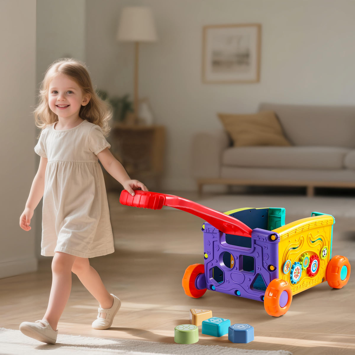 Didklom sturdy plastic construction offers stable support during play.