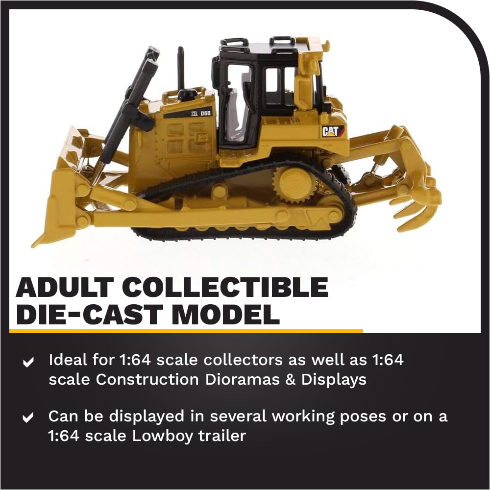 Diecast Masters D6R XL right-side view highlights durable build for everyday display.