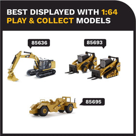 Track detail on Diecast Masters D6R XL shows segmented tread for realistic texture.