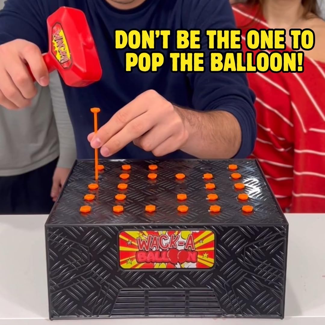 DiFFY TOYS AND GAMES Wack A Balloon players ready scene highlights quick, engaging rounds for all ages