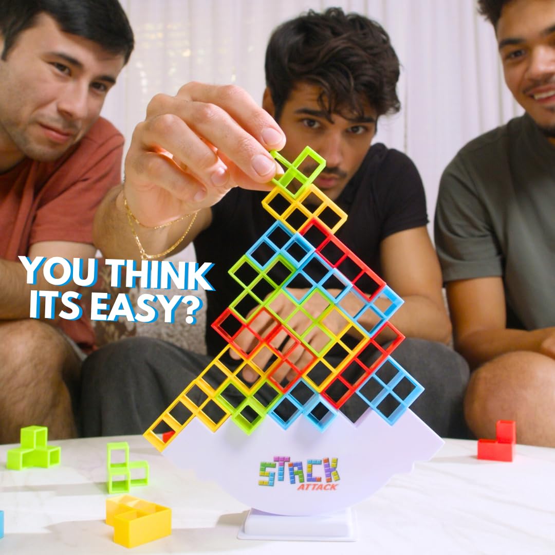 Diffy Toys Stack Attack colorful blocks promoting tactile play and creative stacking