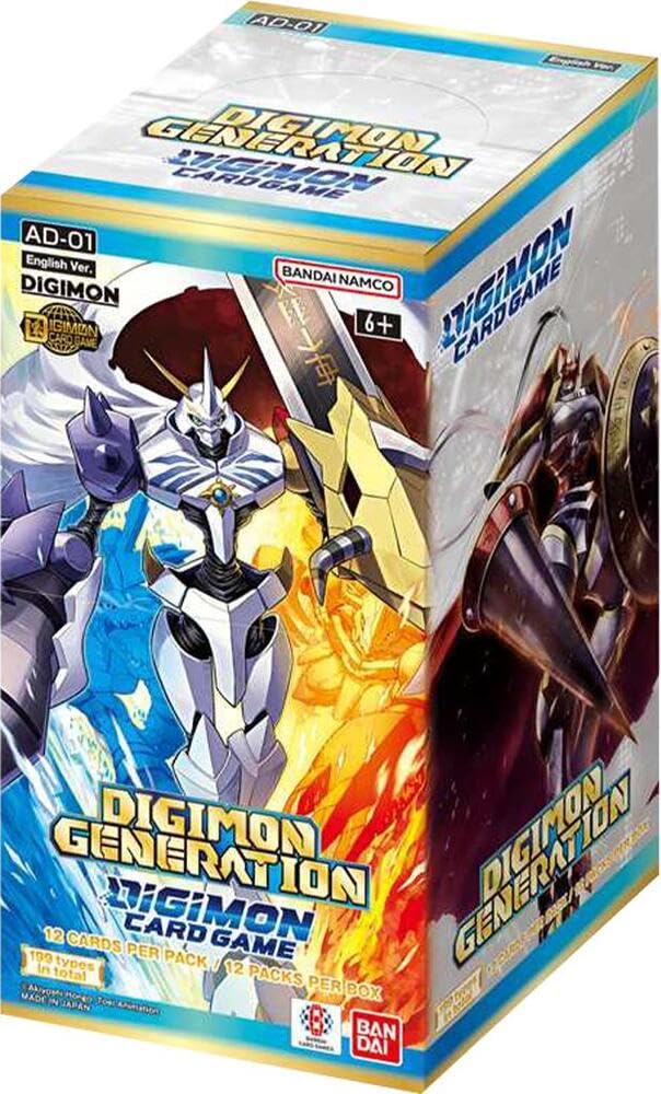 Digimon Card Generation Advanced Booster AD-01 box art, ideal for collectors seeking variety.
