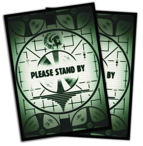 Digital Sorcery Studio Please Stand By sleeves front view protects MTG cards with a matte finish.