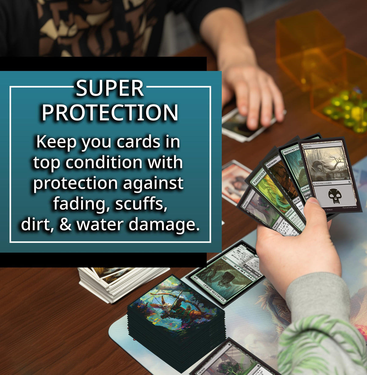 Rabbit Archer sleeves show archer-themed design suitable for commander decks