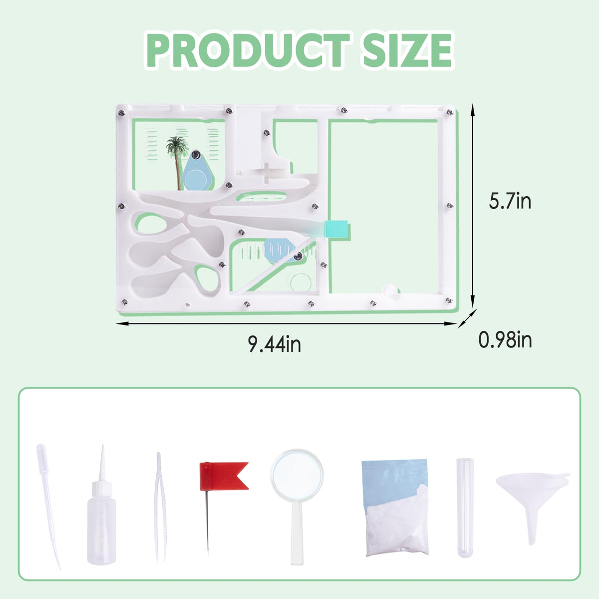 DigNew 40ml drip bottle and tools enable careful observation and feeding.