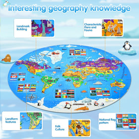 DIGOBAY colorful landforms puzzle boosts memory and spatial reasoning.