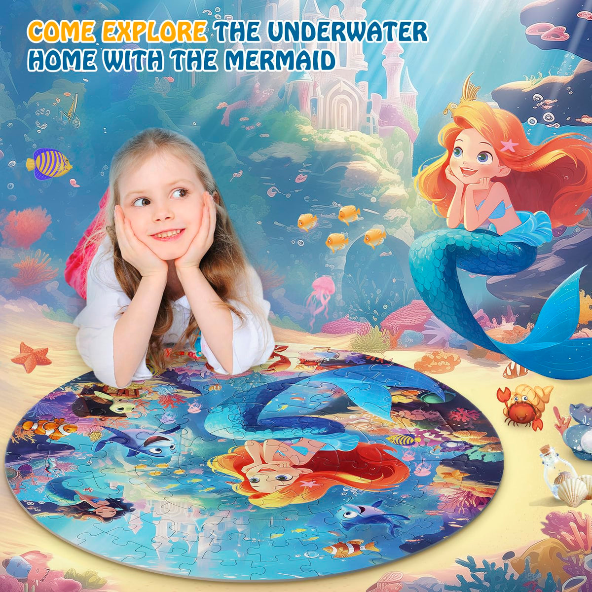 DIGOBAY mermaid underwater scene—vivid colors spark imagination during play.