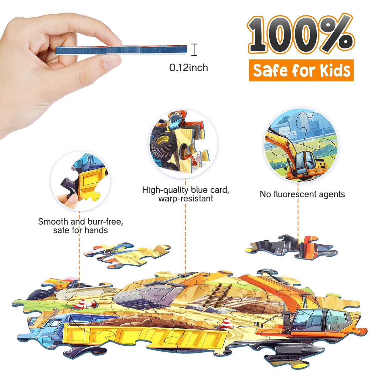 DIGOBAY puzzle emphasizes easy completion with 1:1 HD poster included.