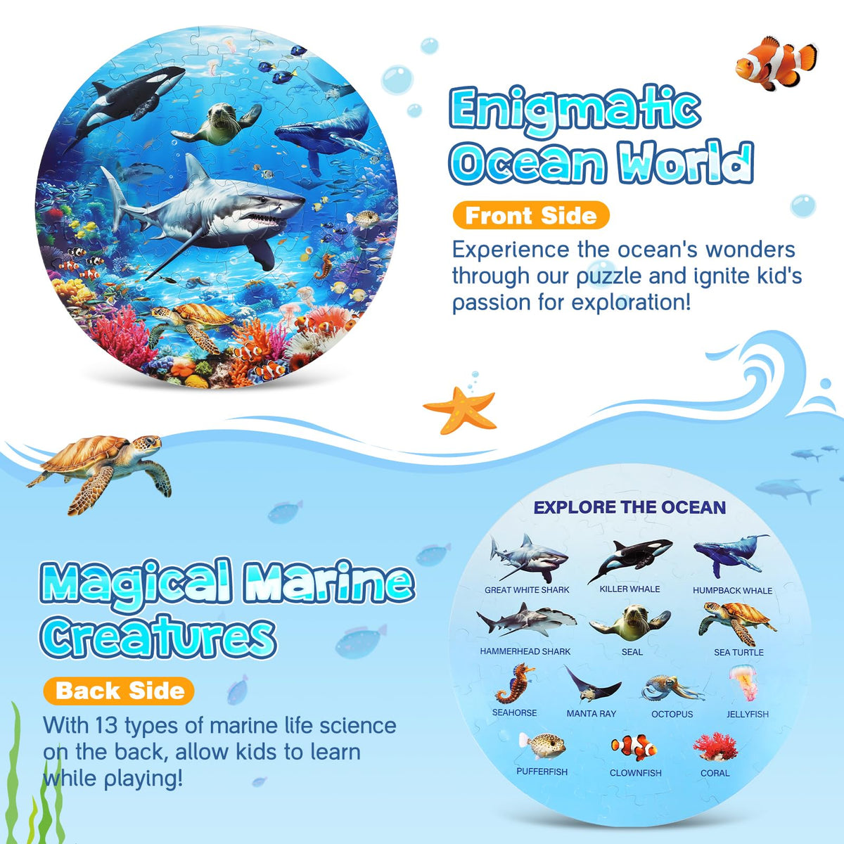DIGOBAY safe blue cardboard pieces ensure kid-friendly, edge-safe puzzle play.