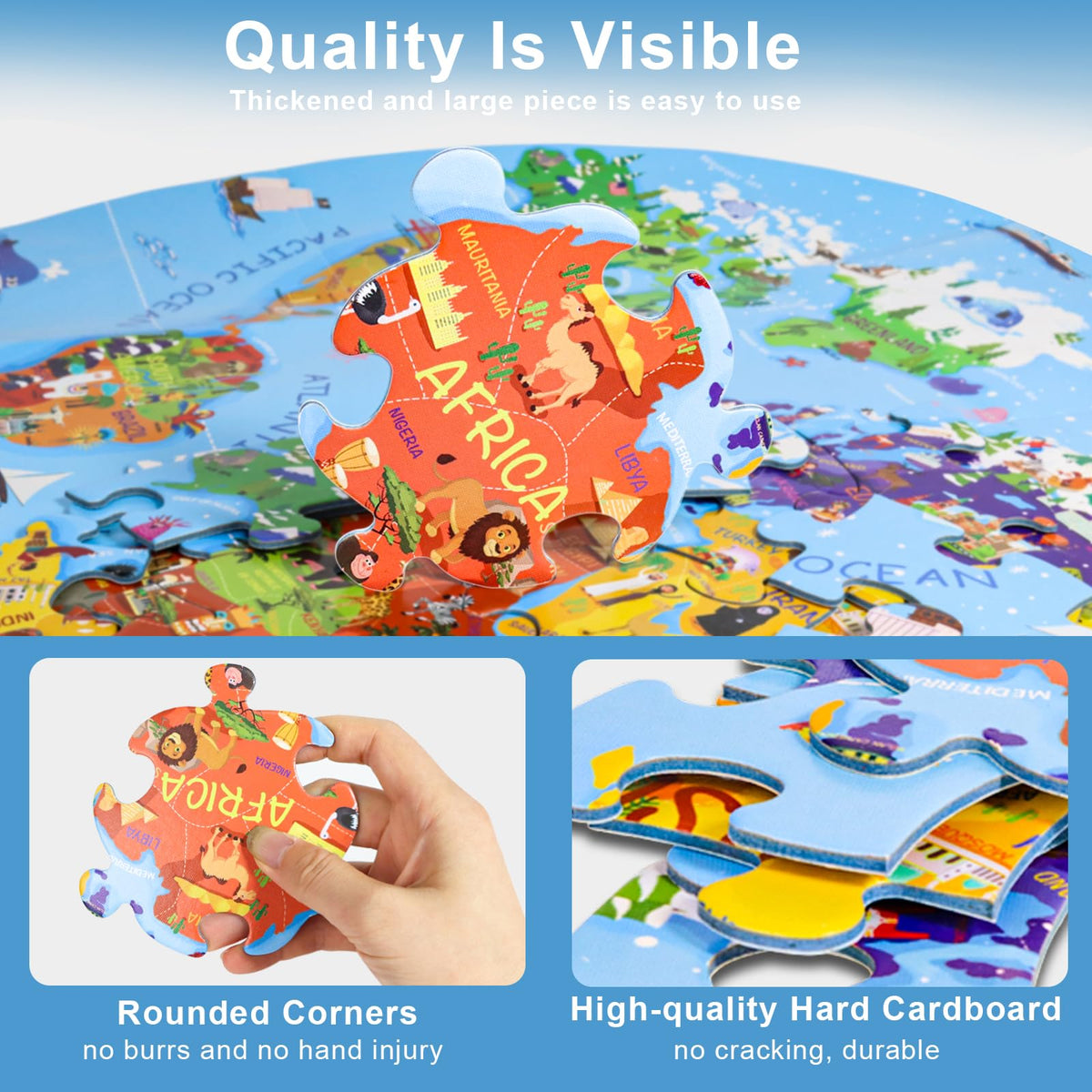 DIGOBAY world-map puzzle packaging box ready for gifting and storage.