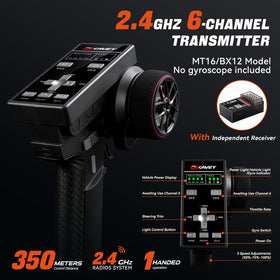 DIKAVEY 1/12 2.4GHz remote enables precise long‑range control