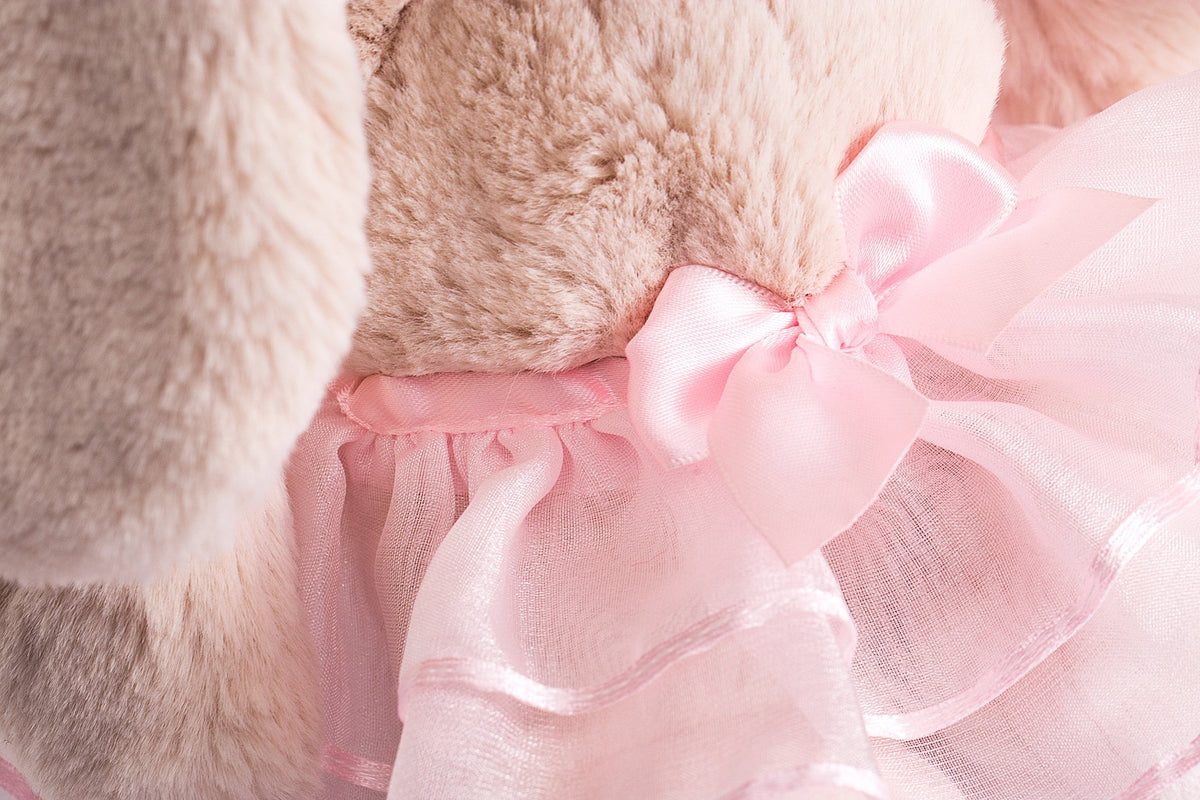 DILLY DUDU ballerina bunny pink tutu with bow for dress-up fun