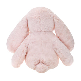 DILLY DUDU pink bunny plush ears close-up showing floppy limbs.