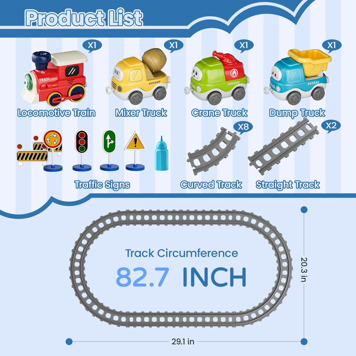 Dimoarch electric train set concrete truck focus encourages hands-on building and steady layouts.