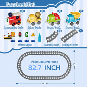 Dimoarch electric train set concrete truck focus encourages hands-on building and steady layouts.