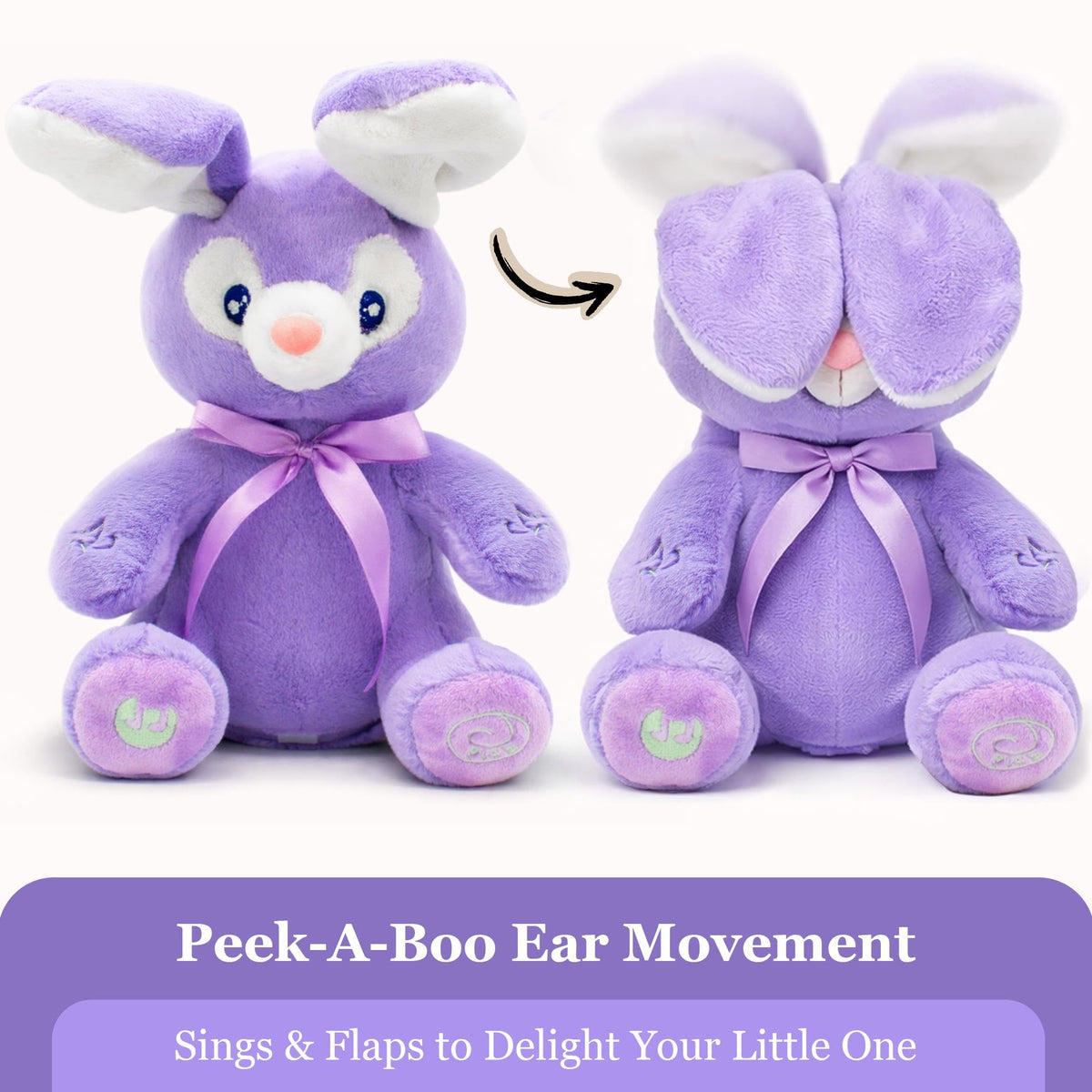 Dimple Bella ultra-soft plush bunny is cozy for cuddles.