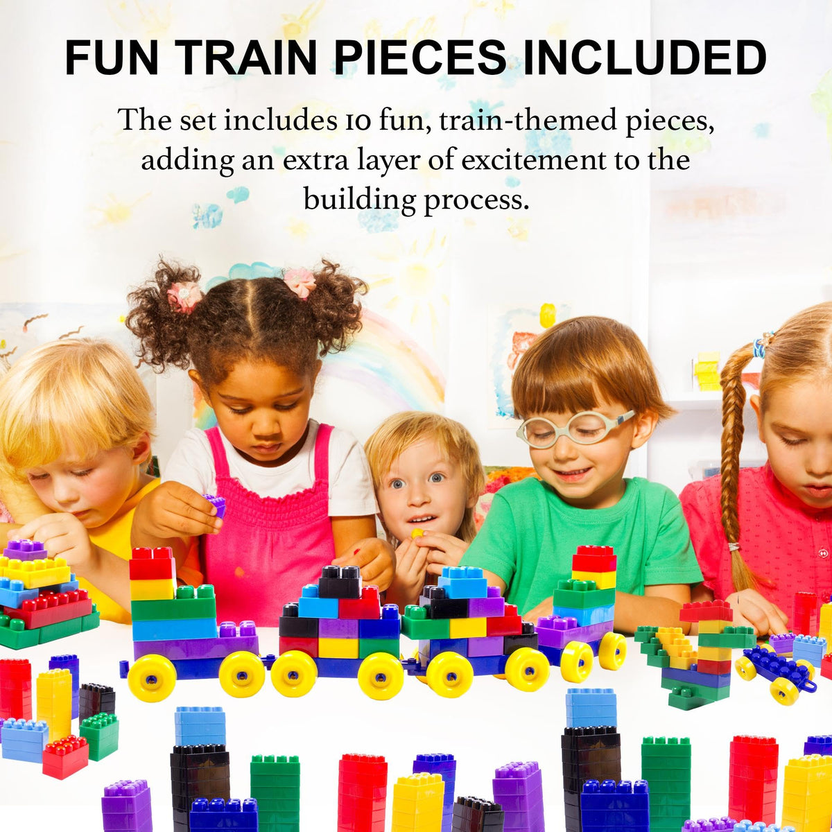 Dimple blocks for ages 3+ provide durable, safe construction play.