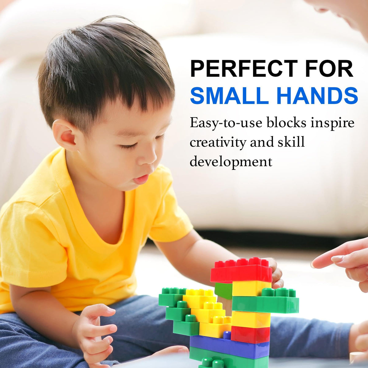 Dimple Montessori-inspired toy fosters hands-on learning through building.