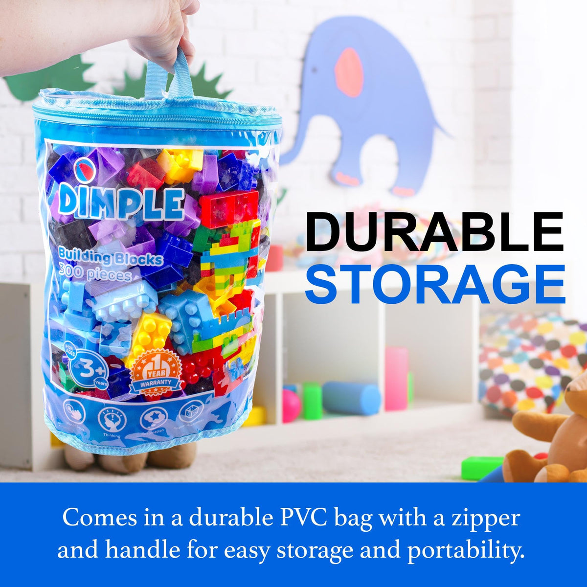 Dimple open-ended play kit encourages imaginative storytelling and design.