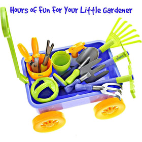 Dimple Garden Wagon pot-set display emphasizing kid-friendly planting with tiny pots.