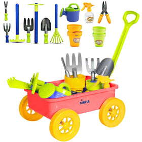 Dimple garden wagon toy set—wagon in use for imaginative outdoor play