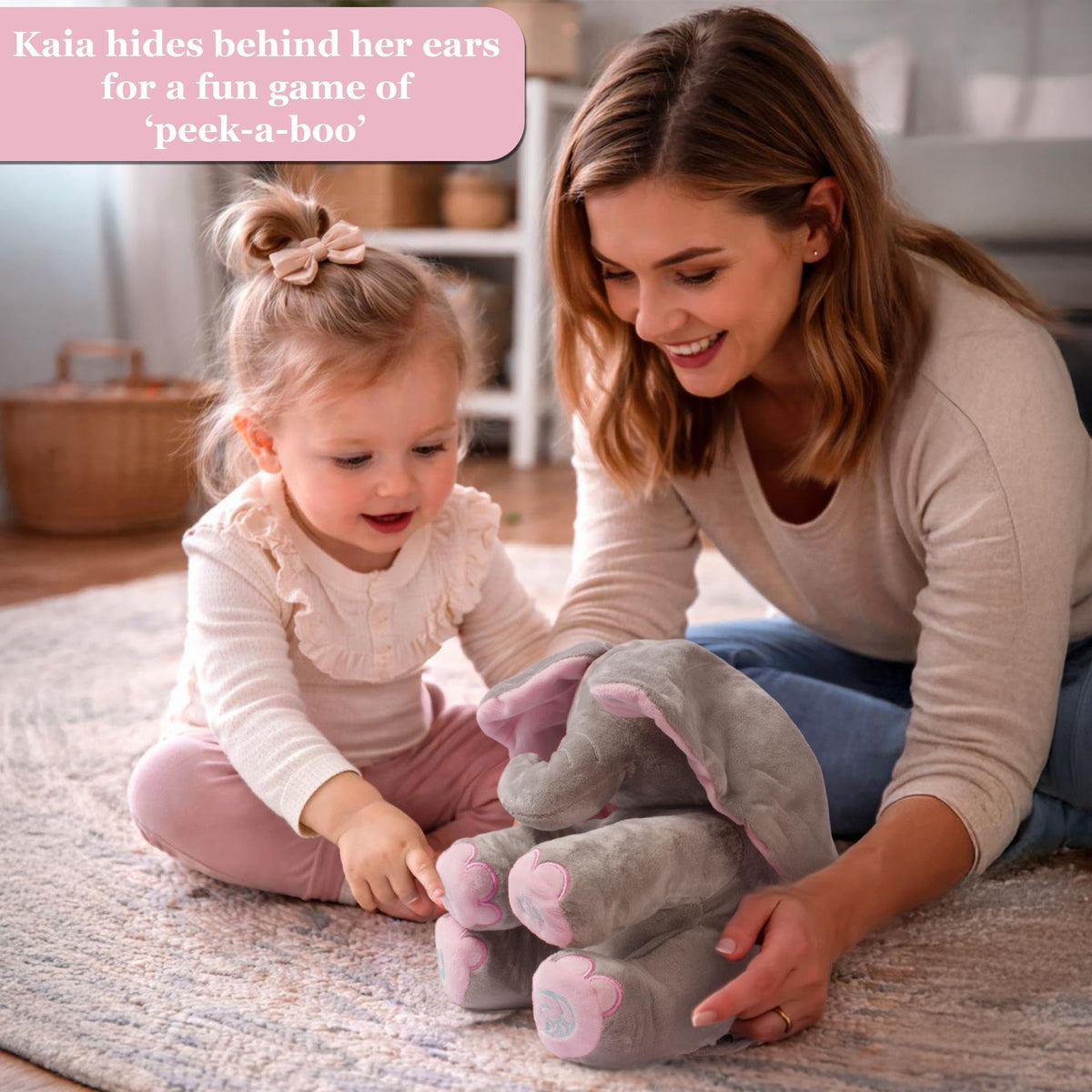 Dimple Kaia Elephant singing toy offers friendly tunes for early sound exploration