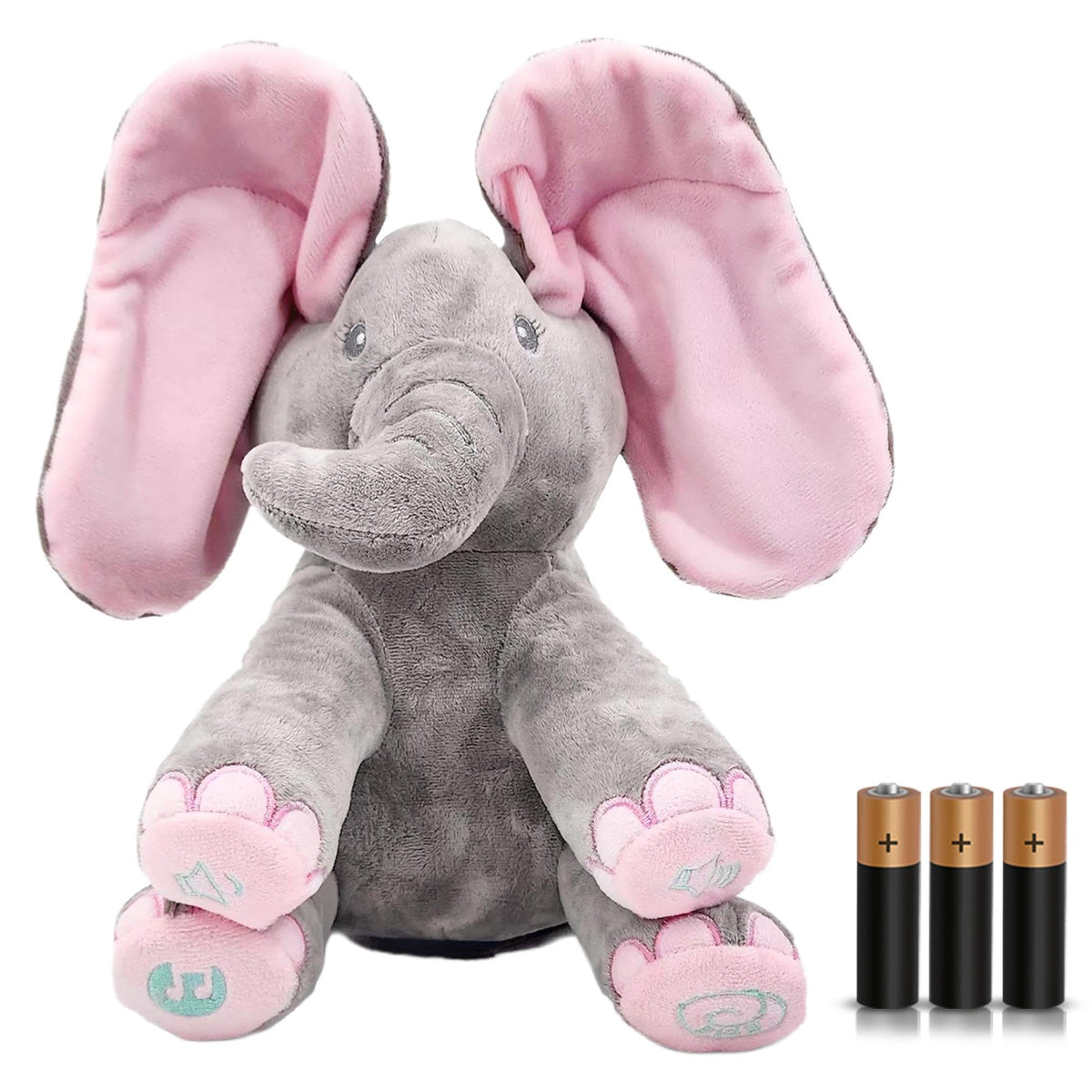 Dimple Kaia Elephant stuffed toy provides soft comfort for newborns
