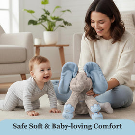Ultra-soft Kyle elephant plush material for cozy hugs
