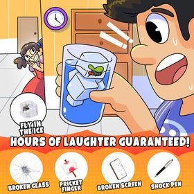 DIMROM family-fun pranks help create lighthearted bonding during gatherings.