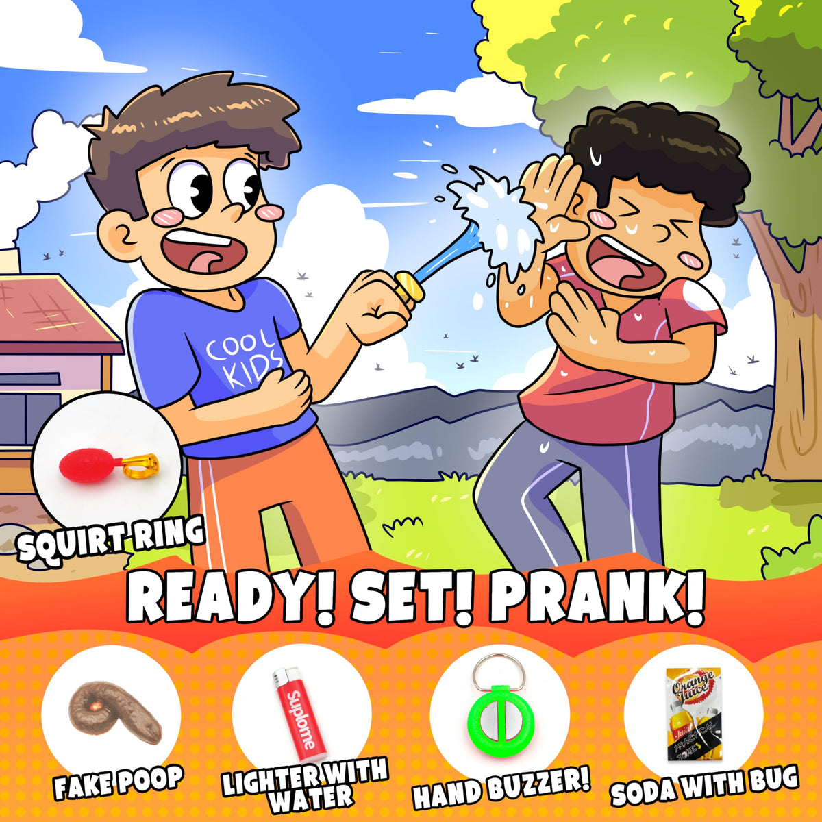 DIMROM prank box unboxing captures the moment of surprise and giggles.