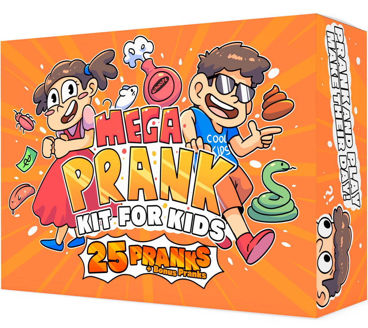 DIMROM prank kit box ready for unboxing, sparking family fun and curiosity.