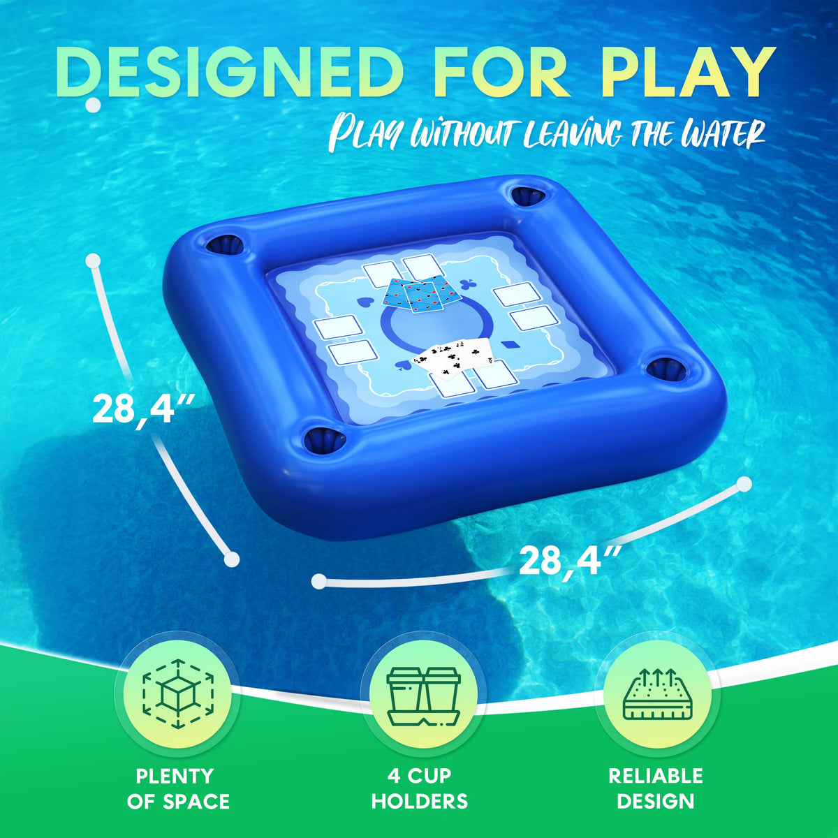 DIMROM waterproof playing cards for poolside use