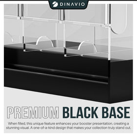 Dinavio Crafthouse booster-dispensing closeup highlighting crystal clear acrylic