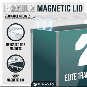 Crystal-clear view of Elite Trainer Box inside Dinavio Crafthouse case