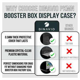 Dinavio Crafthouse pack of 10 protectors protects your PKMN collection.