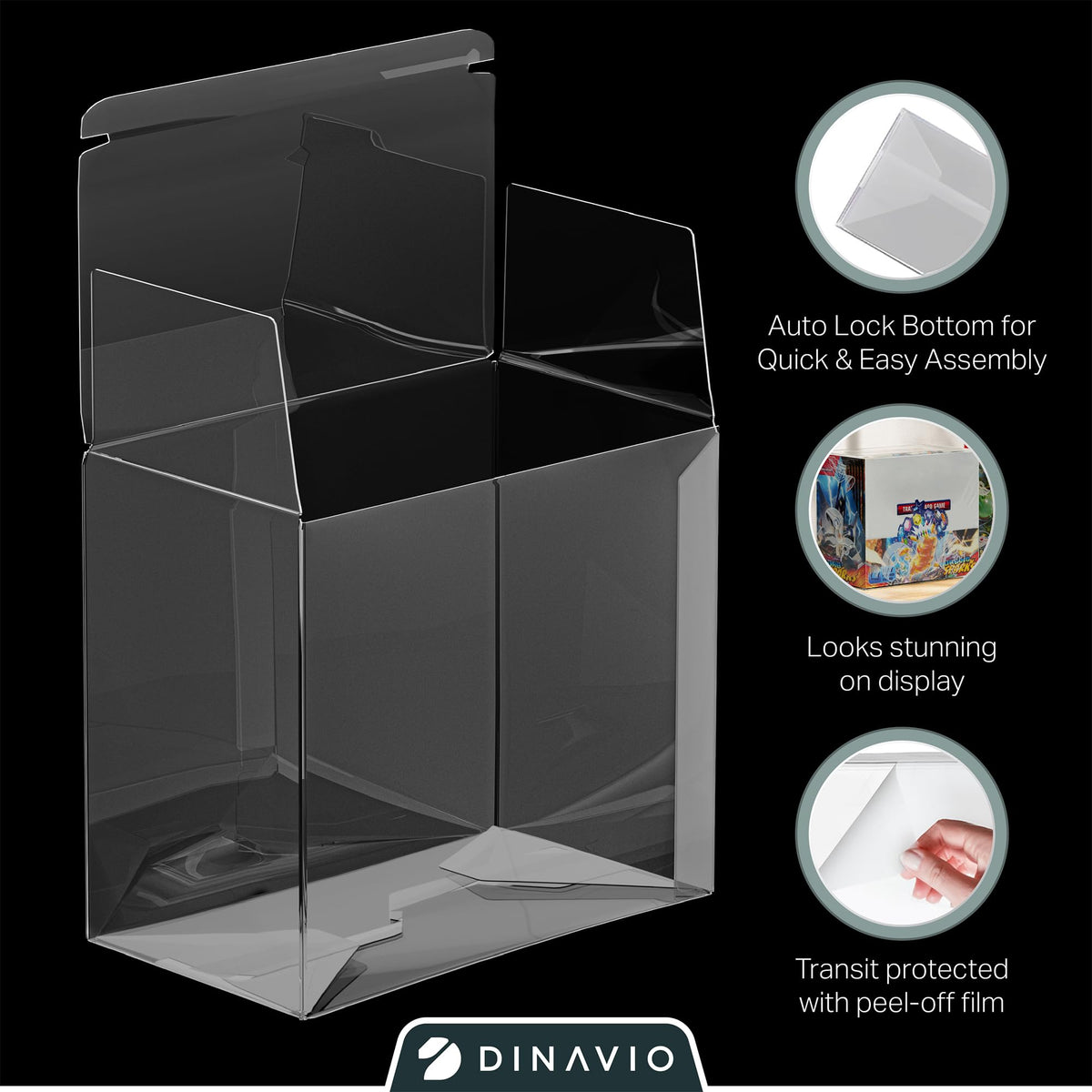 Dinavio Crafthouse peel-off film ensures clean visibility with simple removal.